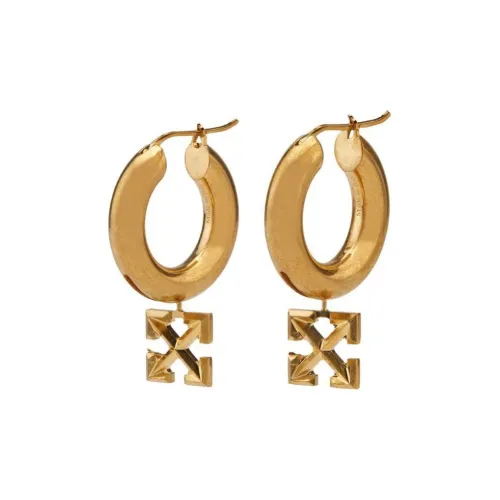 Off Белый Металл Серьги Женские Золотой