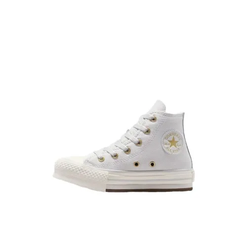 Converse Chuck Taylor All Star Детские кеды High Топ Светло-серый/Золотой Kids