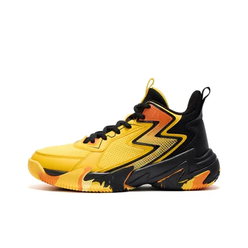 361°KIDS Hummer 2,0 Амортизация Устойчивый к истиранию Дышащий Низкий Топ Детские Баскетбольные Кроссовки Желтый Черный Оранжевый