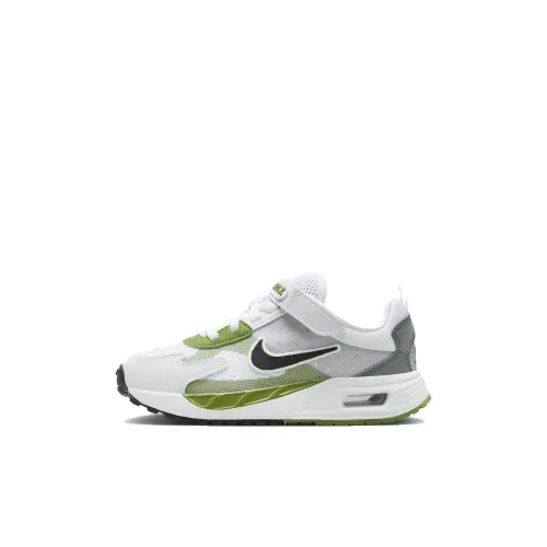 Nike Air Max Solo Износостойкий и Легкий Низкий Топ Детские Беговые Кроссовки Белый Зеленый для Дети Возрастом 3-7 Лет