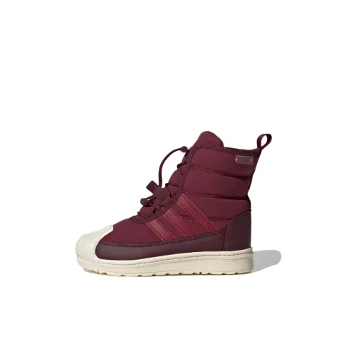 Adidas Originals SUPERSTAR 360 Детские утепленные сапоги Бургундский Kids