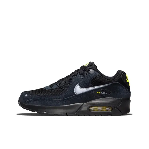 Nike Air Max 90 Low Топ Kids Lifestyle Shoes Черный Синий Подростки