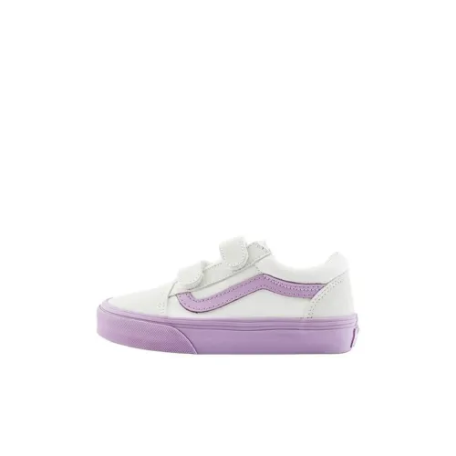 Vans Детские Скейтбординги Низкие Белые Фиолетовые Kids