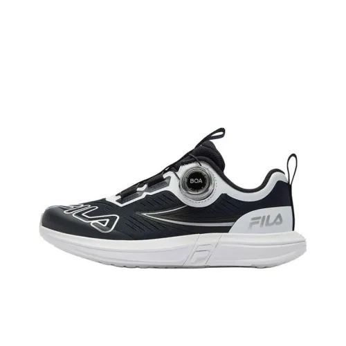 FILA KIDS Устойчивый к истиранию Низкий Топ Детская Беговая Обувь Черная