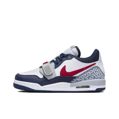 Джордан Legacy 312 Low Топ Детские Баскетбольные Кроссовки Белый Синий