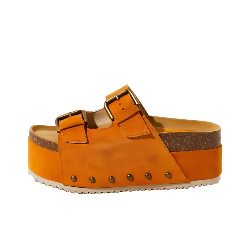 FREE PEOPLE Слипоны 6,3 см Женские Orange