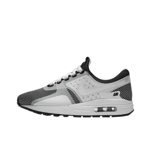 Nike Air Max ZERO Essential GS Амортизация Износостойкий Низкий Топ Детские Беговые Кроссовки Черный Белый Подростки