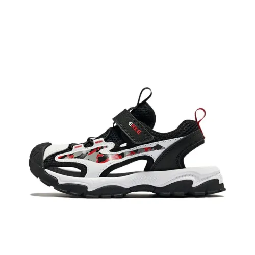 ERKE KIDS Износостойкие Дышащие Детские Сандалии Черный Белый Красный Подростки