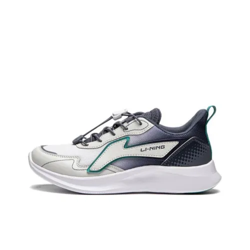 LINING YOUNG Низкий Топ KIDS Lifestyle Shoes Серый Синий