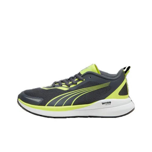 PUMA Kruz NITRO Детская беговая обувь Низкий топ Темно-серый Школьный возраст