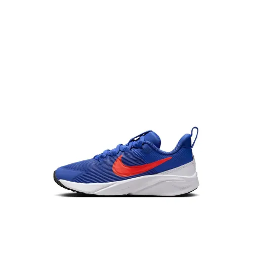 Nike Star Runner 4 Slip Resistant Abrasion Resistant Low Топ Детские беговые кроссовки Синий Children Aged 3 7 Лет