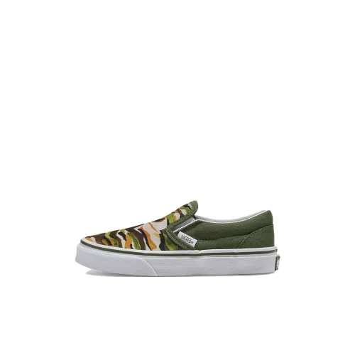Vans Детские Скейтбординги Низкие Топы Белый Зеленый Kids