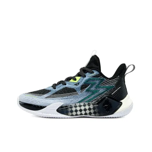 361°KIDS DVD Противоскользящий Легкий Амортизация Устойчивый к истиранию Низкий Топ Баскетбольные кроссовки Черный Белый