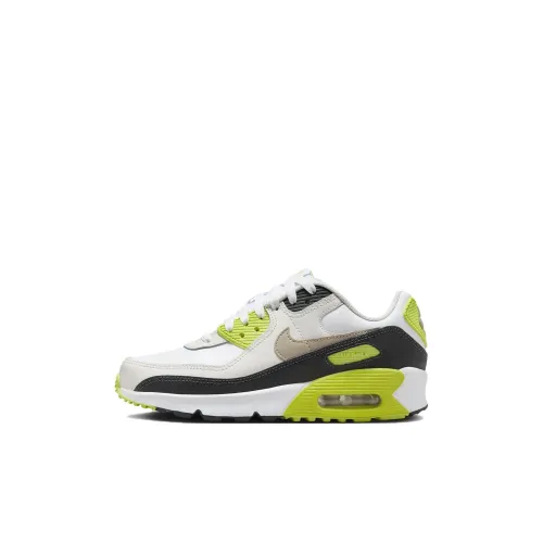 Nike Air Max 90 Low Топ Kids Lifestyle Shoes Черный Зеленый Детский