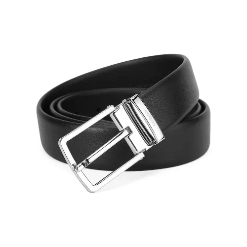 NAVIGARE Корова Первый слой Кожа Сплав Кожаные ремни Мужской Черный Ширина 3,4CM