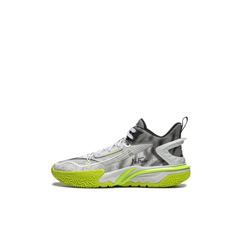 LINING YOUNG Низкий Топ Детская Баскетбольная Обувь Серый Детский