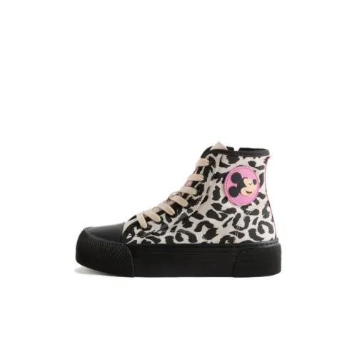 ZARA Детская повседневная обувь High Top Черный Бежевый Kids