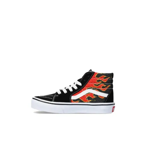 Vans SK8 HI Детские Скейтбординги Высокие Топы Черные Красные Kids