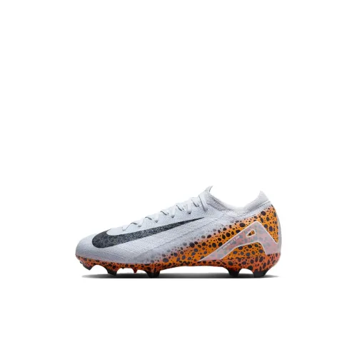 Nike Mercurial Vapor 16 Pro противоскользящие устойчивые к истиранию низкие футбольные бутсы белые оранжевые черные детские