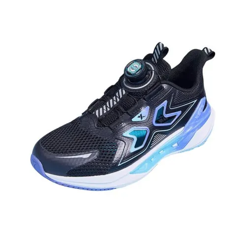 XTEP Slip-resistant Abrasion-resistant Breathable Rebound Low-Top Children's Running Shoes Black Purple XTEP Противоскользящий Устойчивый к истиранию Дышащий Низкий отскок Низкие кроссовки для бега Черный Фиолетовый