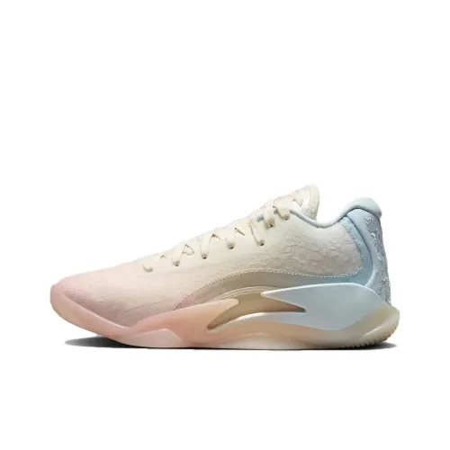 Джордан Zion 3 'Rising' Амортизация Износостойкий Низкий Топ Детские Баскетбольные Кроссовки Розовые Синие Подростковые