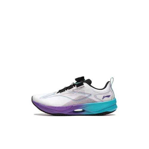 LINING YOUNG Super Light 21 Амортизация Rebound Дышащий Низкий Топ Детские Беговые Кроссовки Белый Красный Kids