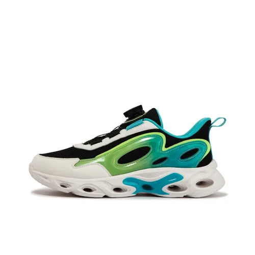 XTEP Slip-resistant Abrasion-resistant Low Top Детская беговая обувь Синий Черный