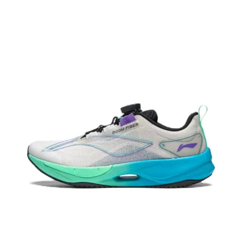 LINING YOUNG Super Light 21 Противоскользящий Устойчивый к истиранию Низкий Топ Детская Беговая Обувь Каменно-Серый