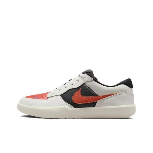 Nike SB Force 58 Slip-on Устойчивый к истиранию Низкий Топ Скейтборд Кроссовки Унисекс Белый
