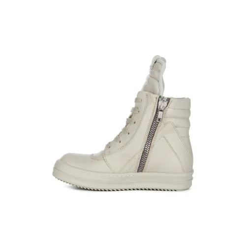 RICK OWENS совместный бренд RO Высокие Топы Детские Скейтбординг Белый Детский