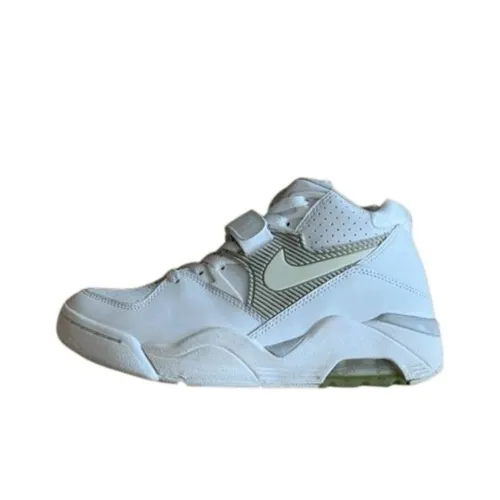 Nike Air FORCE 180 Anti KICK и устойчивый к истиранию MID Топ Детские беговые кроссовки Белый Подростки