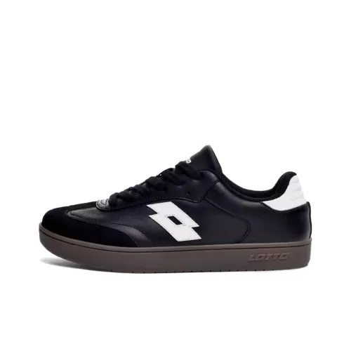 LOTTO Slip-resistant Abrasion-resistant Low-top Skateboard Shoes Women's Black Лотто Слип-резистентные Аbrasion-resistant Низкие Кроссовки для скейтбординга Женские Черные