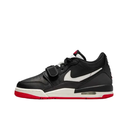 Джордан Legacy 312 Устойчивый к истиранию Низкий Топ Детские Скейтбординги Черный Подростки