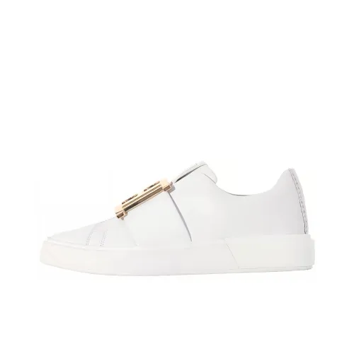 BALMAIN B Корт Низкий Топ Стильные Скейтбординги Женские Белые