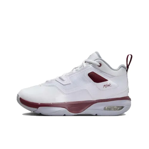 Jordan Air Джордан 3 Противоскользящий Устойчивый к истиранию Низкий Топ Детские Баскетбольные Кроссовки Белый Красный Подростки