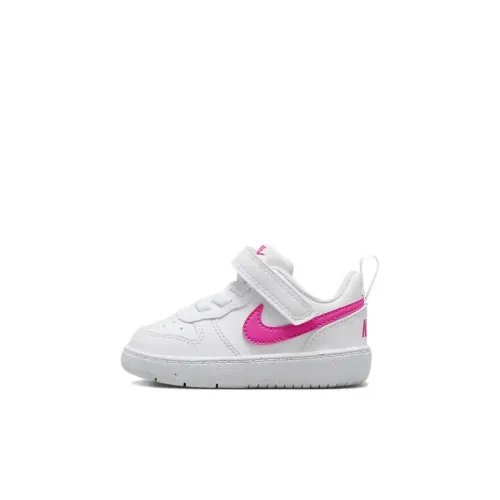 Nike Court Borough Low Топ Обувь для малышей Белый Розовый Infant и Toddler