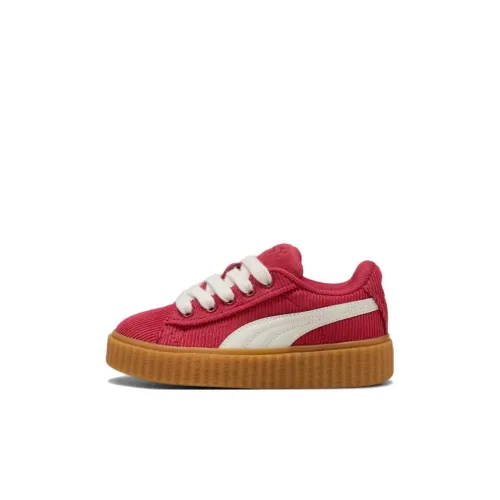 FENTY BEAUTY X PUMA Creeper Phatty Low Топ Детские Скейтбординги Красный белый коричневый Детский