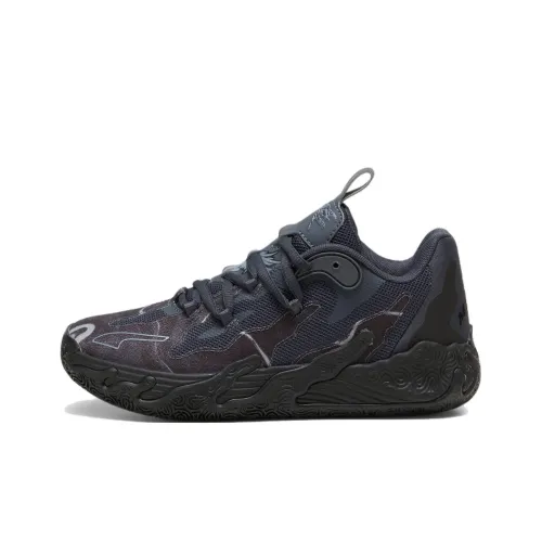 PUMA x LAMELO BALL Детская баскетбольная обувь, низкий топ, черный, школьный возраст