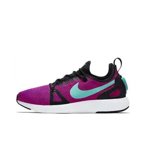 Nike Duel Racer GS Устойчивый к истиранию Дышащий Низкий Топ Детская Беговая Обувь Фиолетовая Подростковая