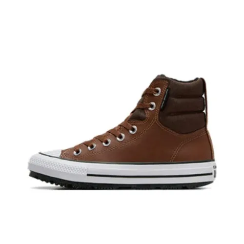 Converse Chuck Taylor All Star Детские кожаные сапоги Коричневый/черный/Белый Для школьного возраста