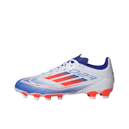 Adidas F50 League Детская футбольная обувь с низким верхом, белый/синий/красный, Kids