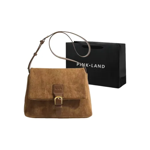 PINK·LAND Замшевая сумка через плечо Женская
