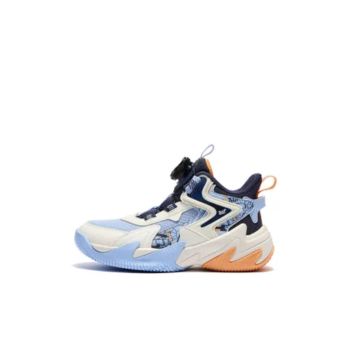 361°KIDS Hummer 2,0 Детские баскетбольные кроссовки Низкий Топ Призрачно-синий / Перо-белый / Светло-синий Kids