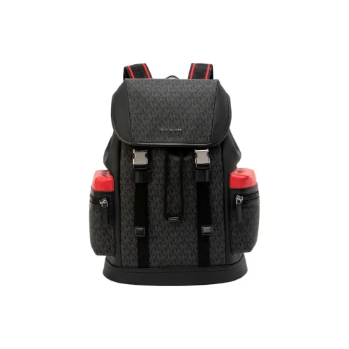 MICHAEL KORS MK Cooper Покрытый холст Рюкзак Мужской Черный Красный