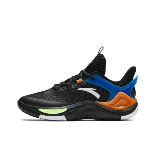 Antakids Устойчивые к истиранию Низкие Детские Баскетбольные Кроссовки Черные