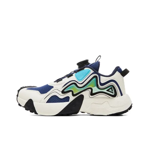 PEAK Slip-resistant Амортизация с Дышащей Поддержкой Низкий Верх Детские Лайфстайл Обувь Темно-синий Экрю Подростки