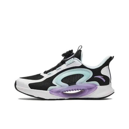 Antakids Chase the Moon 2,0 Rebound Дышащий Легкий Амортизация Низкий Топ Детские Беговые Кроссовки Черный Белый