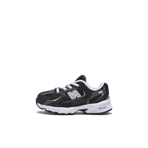 New Balance NB 530 Амортизация и Дышащий Низкий Топ Обувь для малышей Черный Корейский стиль Младенец и Малыш