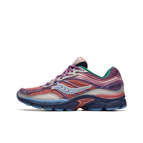Saucony Pro Grid Omni ALL IN 9 Беговые кроссовки Низкий топ Красный Серый Унисекс