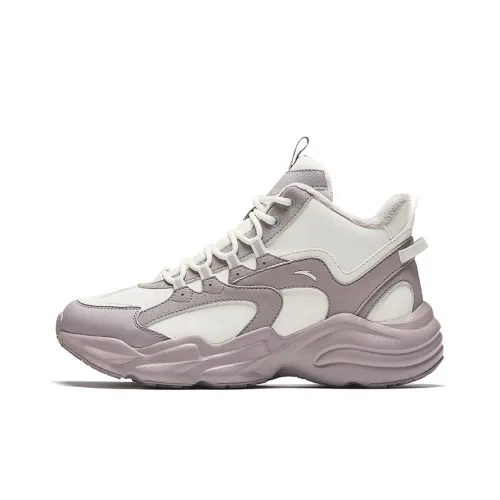 ANTA Walker Slip Resistant Abrasion Resistant Теплоизоляционный MID Топ Casual Женские Белый Серый